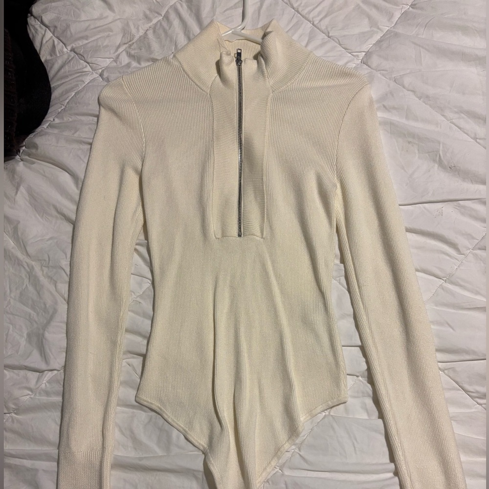 Abercrombie & Fitch Cream Bodysuit